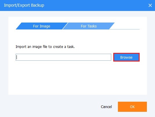 aomei backupper import export backup