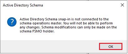 schema modification can only be