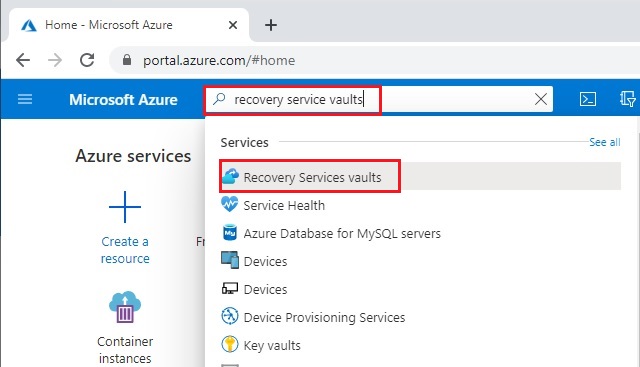 Create Azure Recovery Services Vault, How to Create Azure Recovery Services Vault