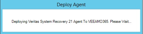 deploying veritas system recovery agent