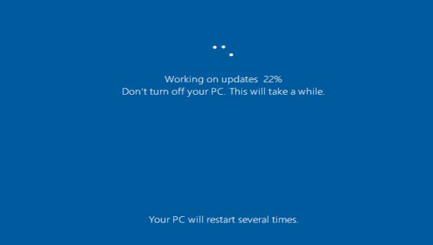 windows on updates