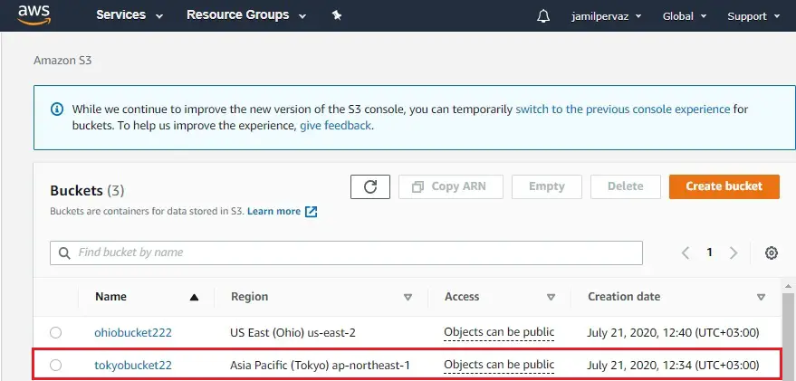 Enable Cross Region Replication, How to Enable Cross Region Replication for Amazon S3