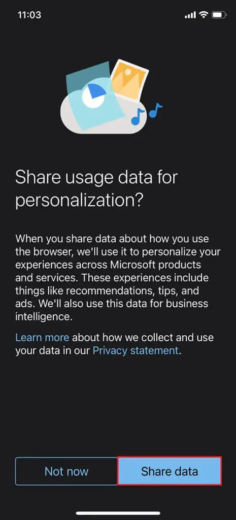 iphone share usage data