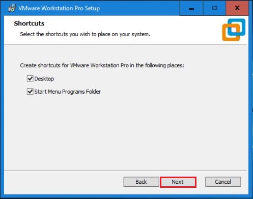 vmware workstation shortcuts