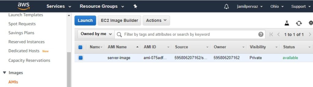 aws amis image available state