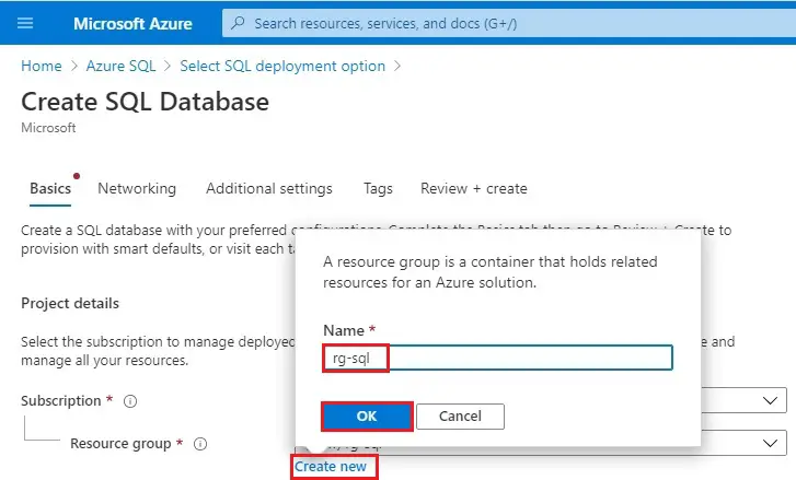 Create a single database in Azure, How to Create a single database in Azure Portal