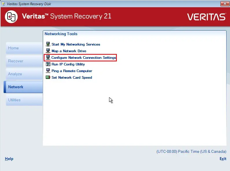 veritas system recovery disk