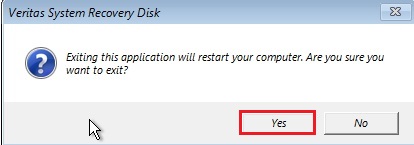 veritas system recovery disk ok