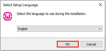 install wamp server select language