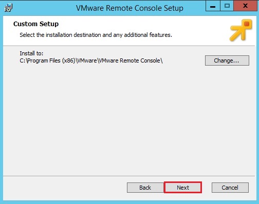vmware remote console setup location