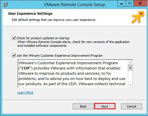 vmware remote console user experience