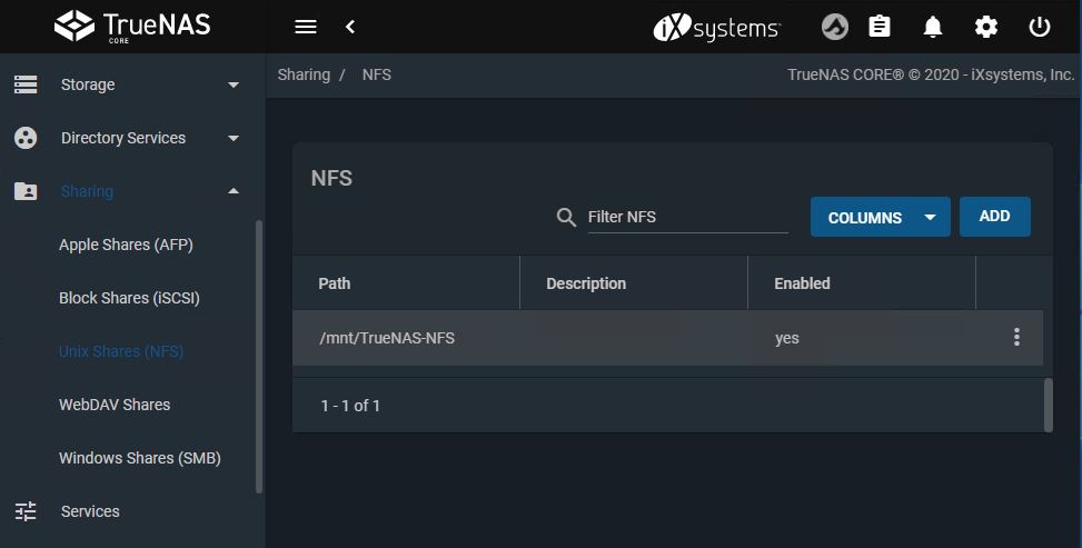 Configure NFS Share in TrueNAS CORE, How to Configure NFS Share in TrueNAS CORE