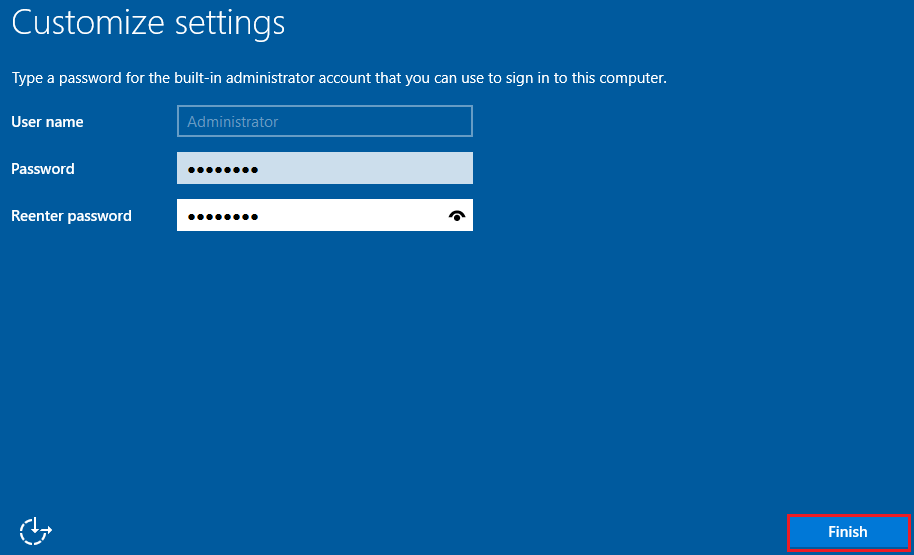 windows customize settings