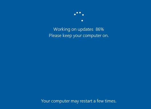 Windows working on updates