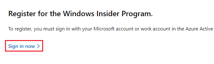 register windows insider program