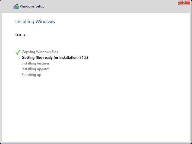 installing windows 11 copying file