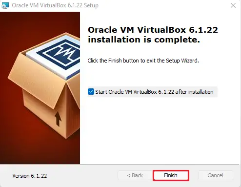 Virtualbox installed